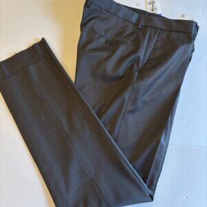 Hugo Boss Men's Aldon Hartley Black Wool Suit/Dress Pants Unhemmed 46R